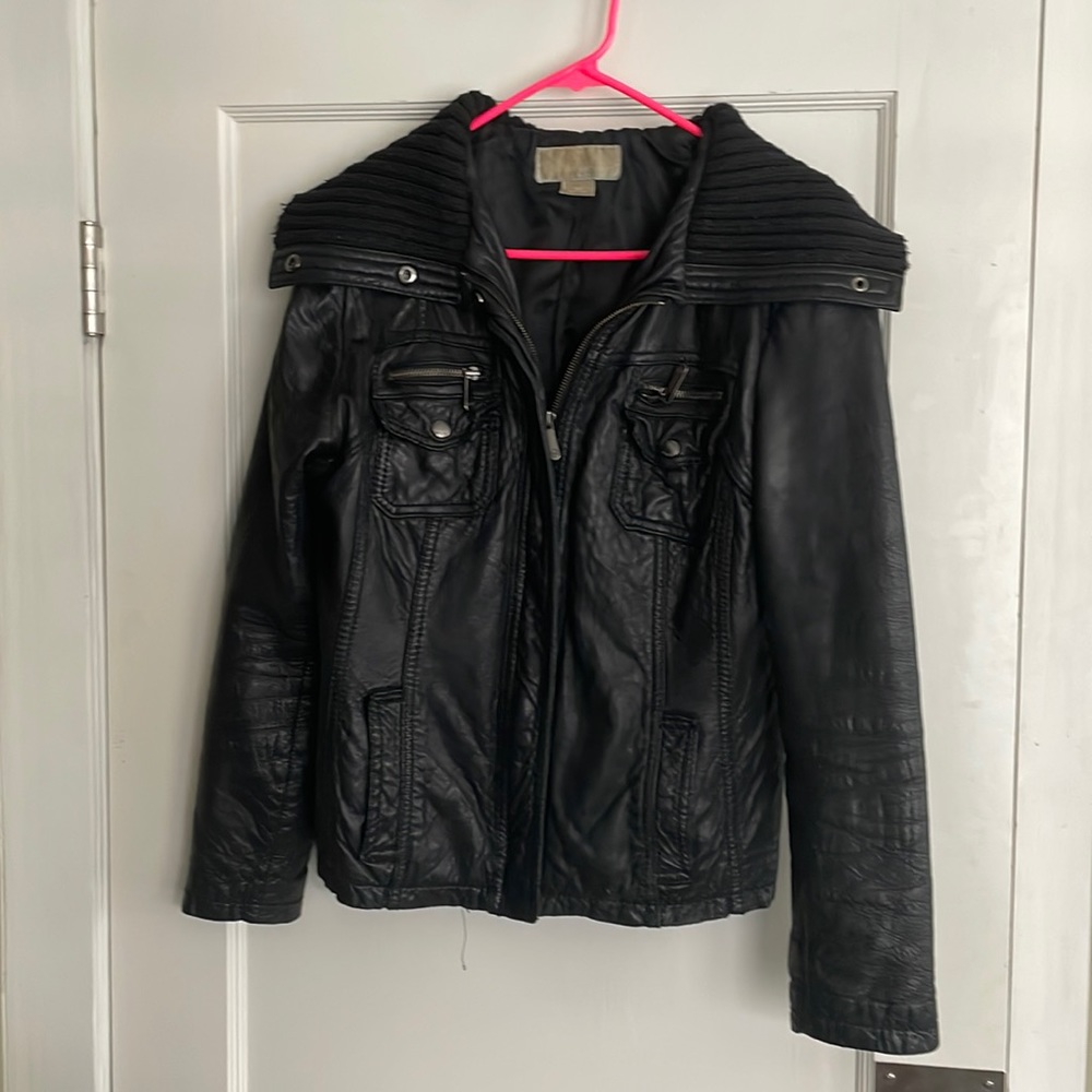 Michael Kora Genuine Leather Jacket Size M